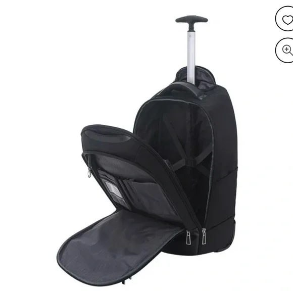 ECO style Black Rolling Laptop/Travel Bag